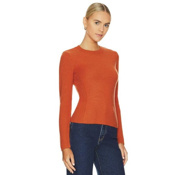 Equipment $350 Ville Crewneck Orange Koi Wool Sweater Size Large - Picture 1 of 8